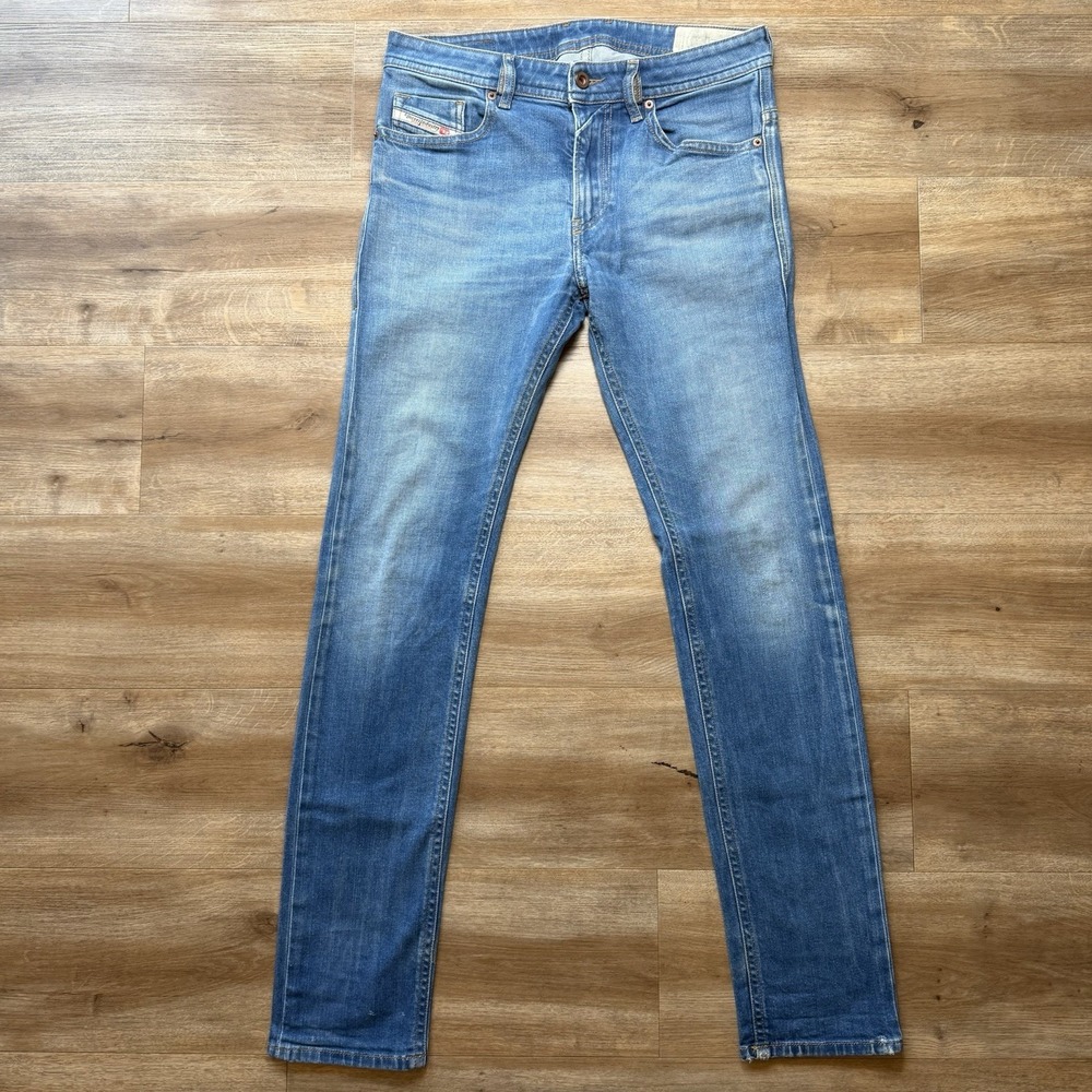 Diesel Thommer-X Jeans Men 31x34 Blue Slim Fit Stretch Medium Wash Denim 0095Z